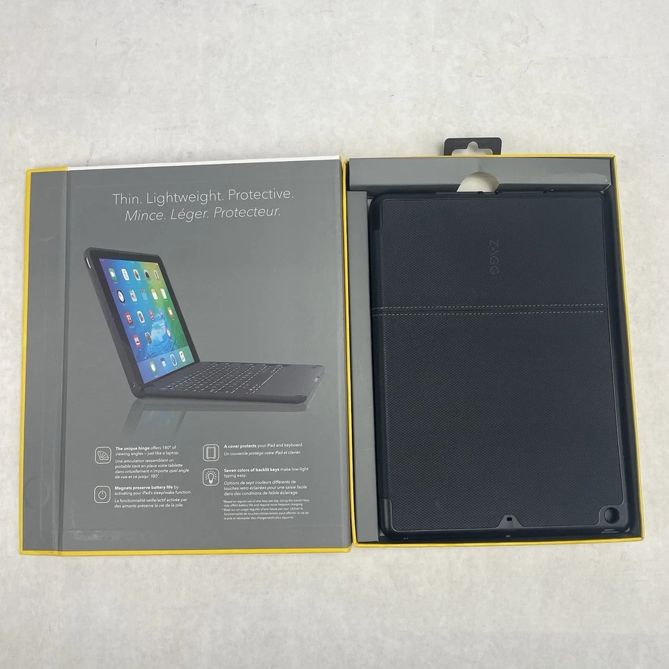 Teclado inalámbrico ZAGG Folio-V-A9ZFK-BB0 y estuche folio para iPad Pro de 9,7" pulgadas Foto 4 de 4