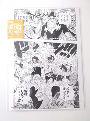 Ace Luffy One Piece B5 All Pages Limited Edition Manga Seite Gebraucht