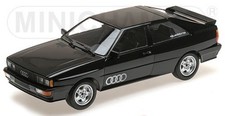 Audi Quattro 1980 black diecast model car 155016121 Minichamps 1:18