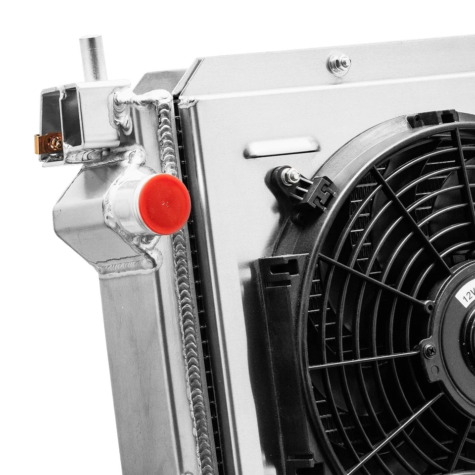 4 ROW Radiator Shroud Fan For 1996-2007 Ford Taurus Mercury Sable 3.0/3.4L NEW Foto 3 de 4