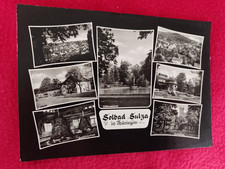 Bad Sulza 1964. Markt, Trinkhalle u.a. Schöne alte s/w-AK. Gelaufen.