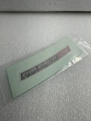 Original Subaru Quick Lenkgetriebe Aufkleber für Subaru Impreza GC8 Typ RA WRX