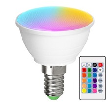 RGBW Bulb LED Spot Light 16 Colour Changing Remote Control E26/E27 E14 GU10 MR16