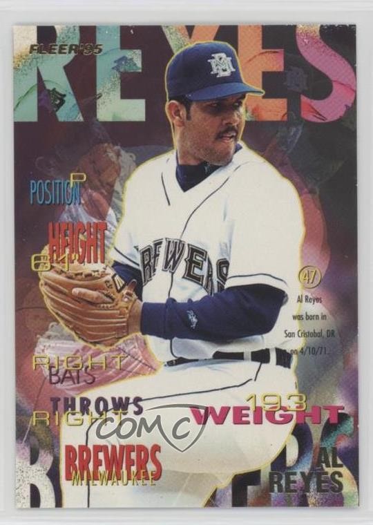 1995 Fleer Update Al Reyes #U-56 Rookie RC qf6