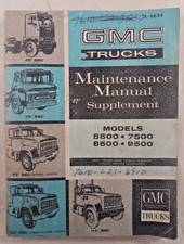 1966 Gmc Truck 5500 7500 8500 9500 Maintence Manual Supplement X-6634 Shop