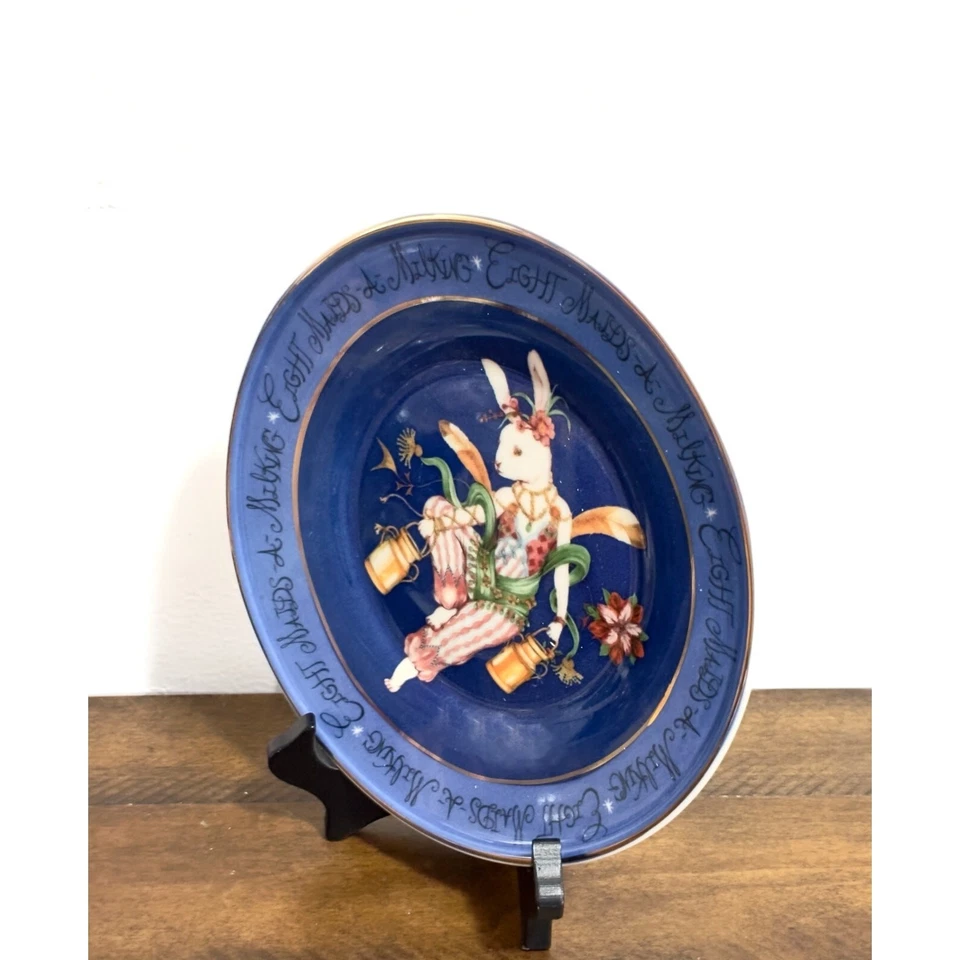 Новый с Ярлыками: Anthropologie - 12 дней Рождества, две черепахи голубей закуска тарелка - Изображение 3 из 4