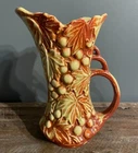 Vintage Mccoy USA Grapevine Ceramic Pitcher Vase