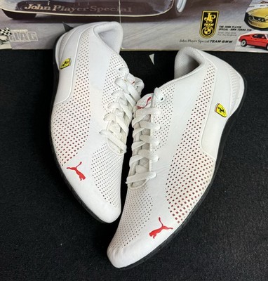 PUMA Ferrari Drift Cat 7S Ultra Shoes White Motorsport Driving Sneakers - 11.5