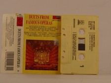 VARIOUS ARTISTS DUETS FROM FAMOUS OPERAS 66 9 Track Audio Cassette EMI