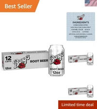 Experience Bold Flavor with Barq's Root Beer - 12 Pack of 12 Fl Oz Cans