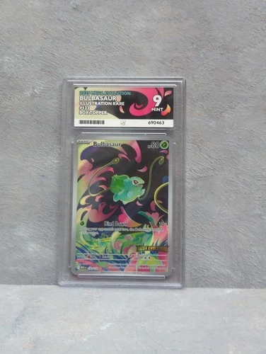 2025 Mega Evolution Bulbasaur Illustration Rare 133/132 Box Topper ace 9