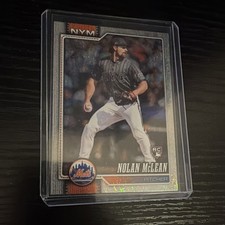 Topps 2026 Series 1 Nolan McLean Rookie Sparkle Foil New York Mets #214
