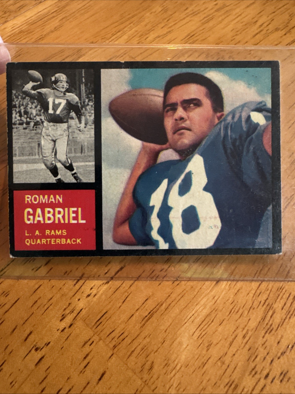 1962 Topps football card #88 Roman Gabriel Los Angeles Rams VG+/VGEX HoF ROOKIE
