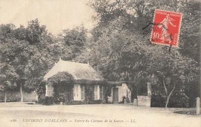 45 ca. Orléans, Eingang zum Schloss der Quelle 50024 