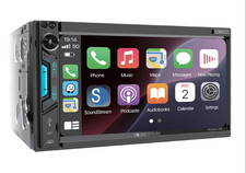 VRCPAA-7DR Double DIN Touchscreen Car Stereo, Wireless CarPlay & Android Auto