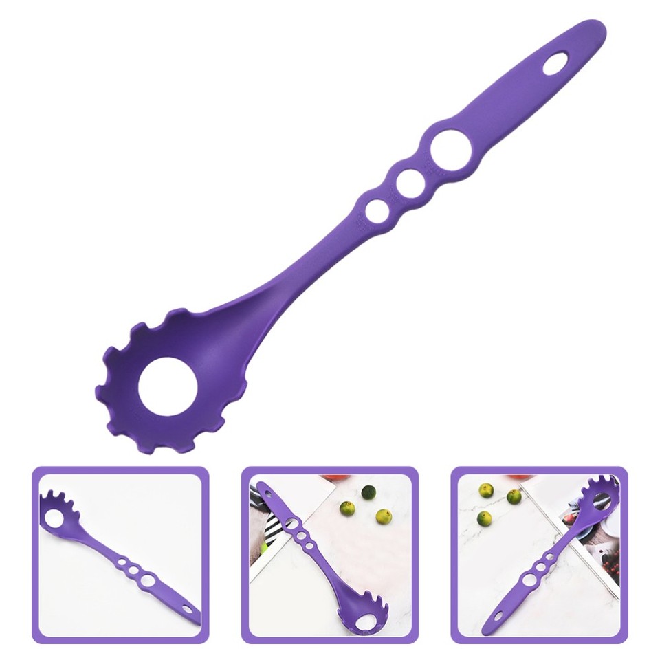 UTHCLO Nudellöffel Aus Edelstahl - Praktischer Spaghettisieb-Server Für Die Küche