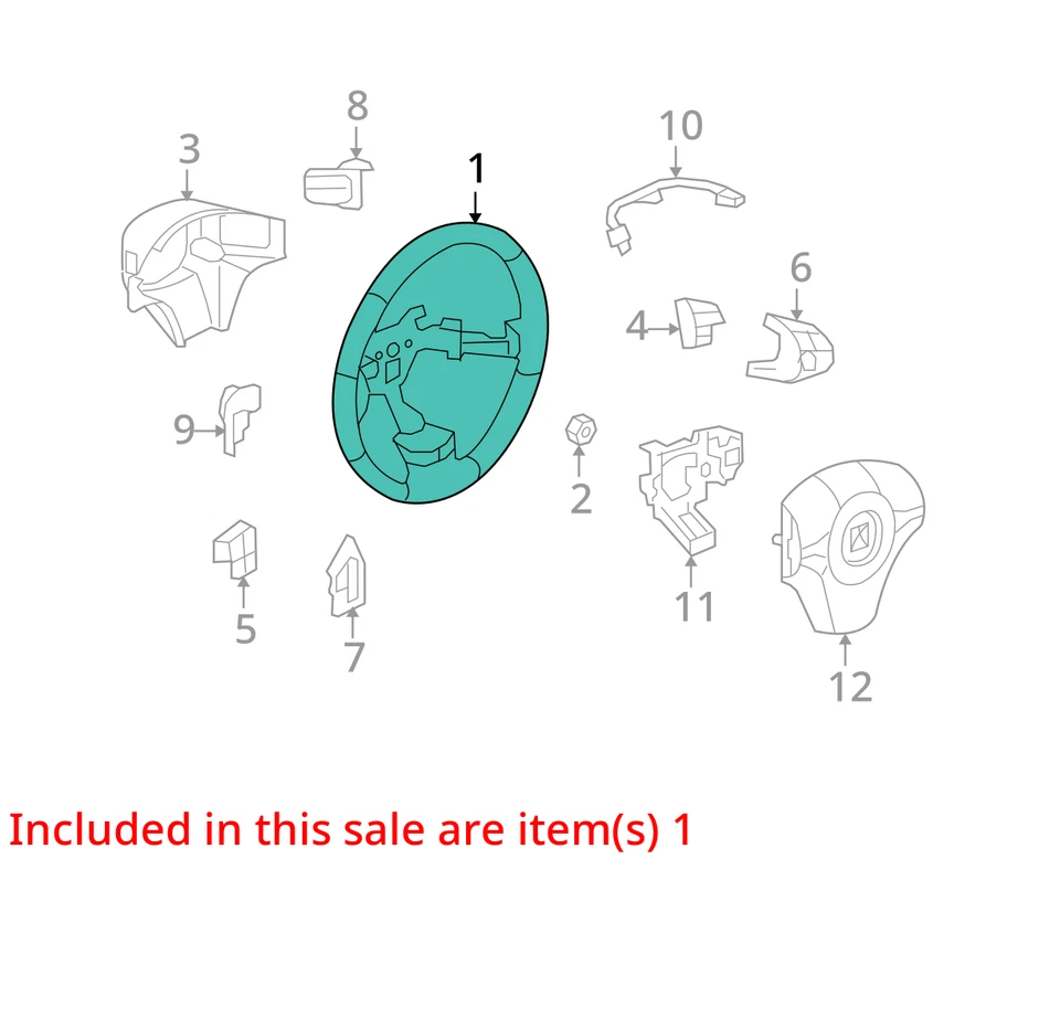 SE ADAPTA A VOLANTE SATURN AURA 2007-2008 ASM 25908471 - NUEVO OEM Foto 3 de 4