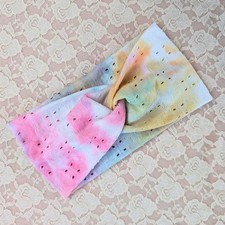 NWOT tie dye eyelet knotted headband