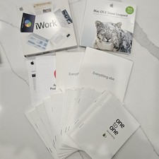 Mac OS x Snow Leopard 10.6.3 iWork 08 Complete with Manuals CD and Key