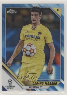 2021 Topps Chrome UEFA Champions League Blue Refractor /150 Gerard Moreno 0ri9