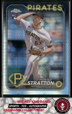 Hunter Stratton 2024 Topps Chrome Update Prism Refractors #USC137 Pirates