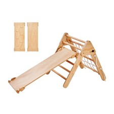 VEVOR Pikler Triangle Set 4 in 1 Montessori Climbing Toys for Toddlers 1-3 Years