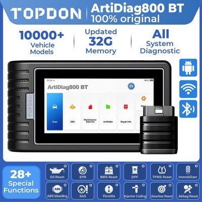 TOPDON AD800BT OBD2 Car FULL System Diagnostic Scanner Computer Code Reader