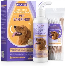 Vet-Recommended Dog  Cat Ear Cleaner   to Relieve Itchy, Inflamed Ears,