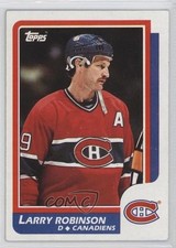1986-87 Topps Larry Robinson #62 HOF t4m