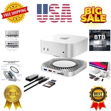 Mac mini M4 Dock, USB C Hub Aluminum Mac mini Stand and HDMI Hub for M4 and P...