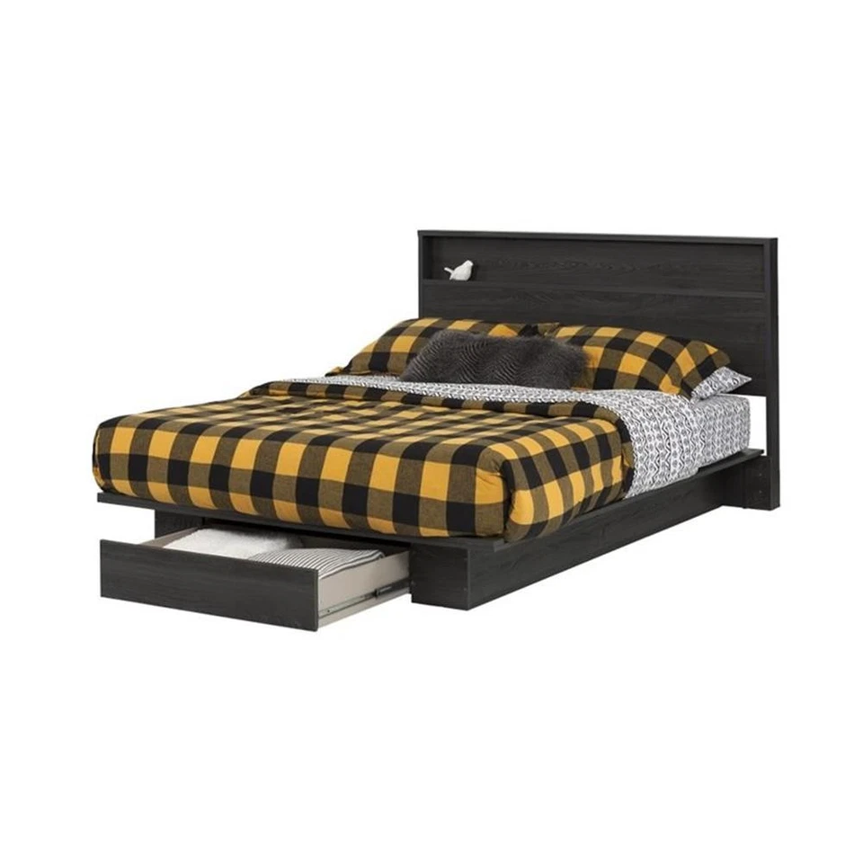 Cabecero South Shore Holland Full Queen en roble gris Foto 3 de 4