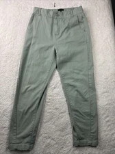 Shinestar Womens Moss Green Slimming Elastic Waist Stretch Leggings Pants Medium