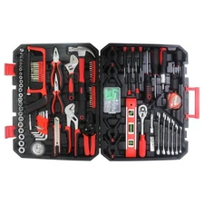 238PCS Mechanics Hand Tool Kit Sockets Wrenches W/ Storage Box General Household