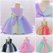 Flower Girls Dress Princess Pageant Wedding Bridesmaid Birthday Party Porm Gown