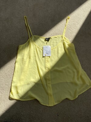 topshop yellow blouse