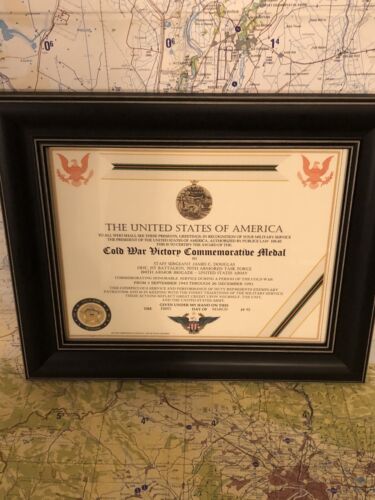 COLD WAR VICTORY COMMEMORATIVE CERTIFICATE ~ Type 1 - Picture 1 of 12
