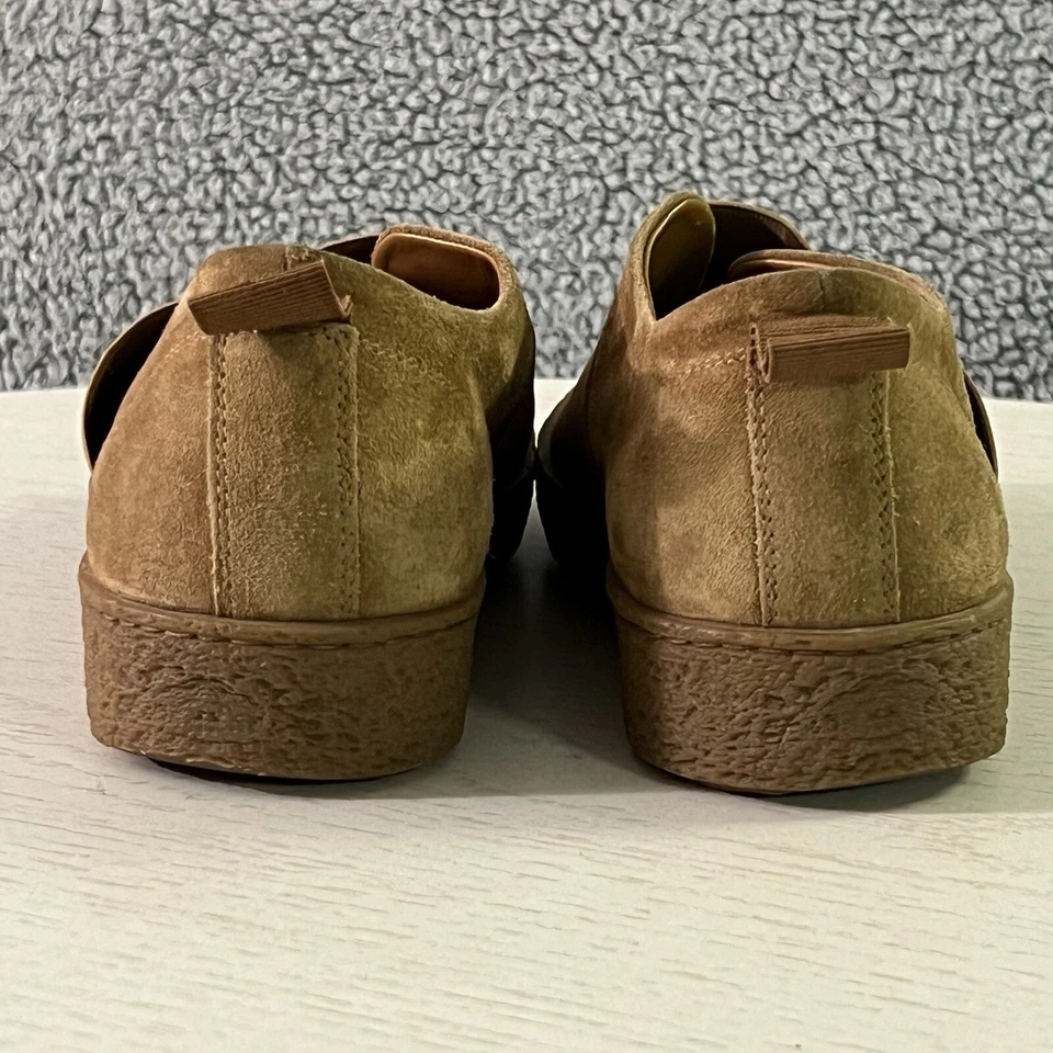 Zapatos Barneys New York Para Hombres 9M Marrón Gamuza Correa Suela Gruesa Mocasín Zapatilla Foto 3 de 4