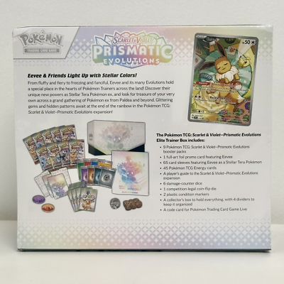 Pokemon Prismatic Evolutions ETB Elite Trainer Box Sealed Pokemon Prismatic Evolutions ETB Elite Trainer Box Sealed