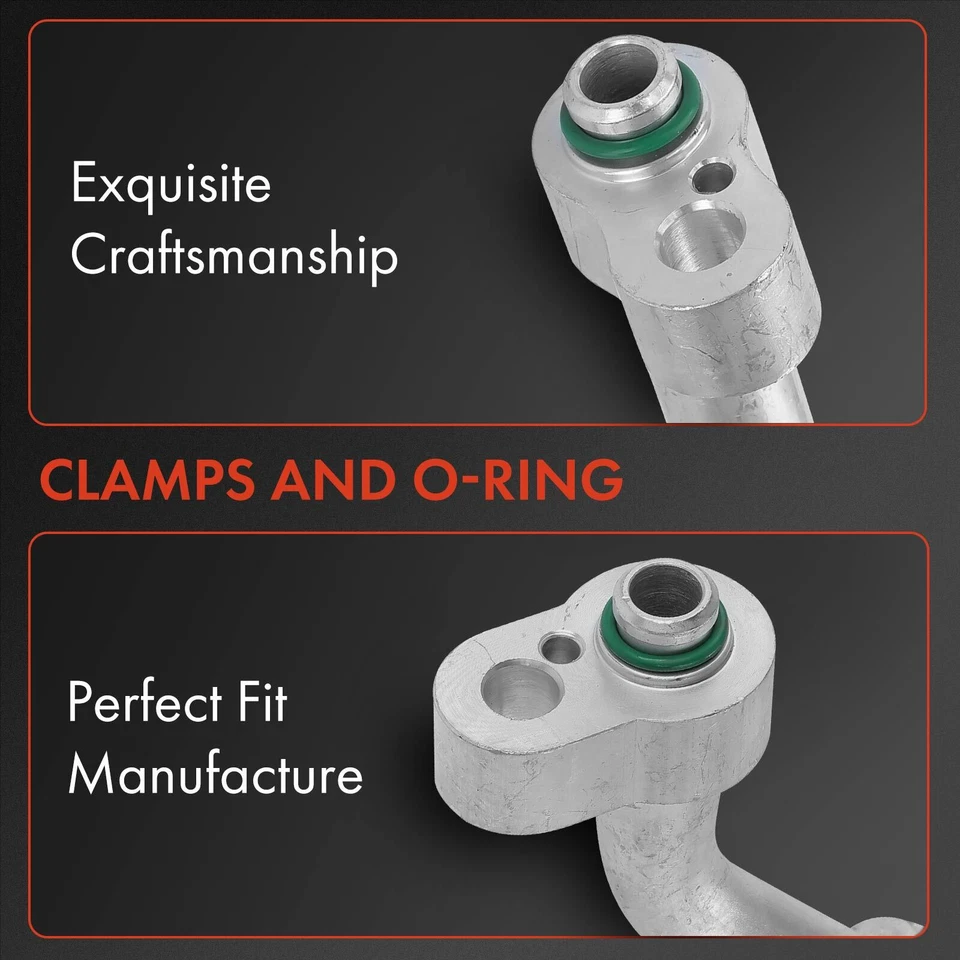 Conjunto de manguera de línea de descarga de refrigerante aire acondicionado para Volkswagen Jetta 99-03 Golf Foto 3 de 4