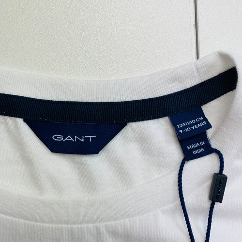 GANT Girls White Crew Neck T Shirt Size 9 - 10 Years 134/140 cm - Picture 4 of 9