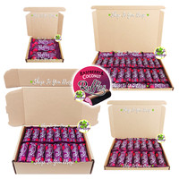 JAMESONS RASPBERRY RUFFLES BARS PERSONALISED GIFT BOX HAMPER 26g Christmas Gift
