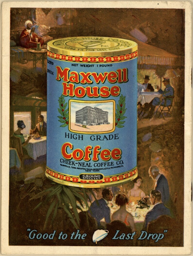 Vintage Maxwell House Coffee Reproduction Framing Print