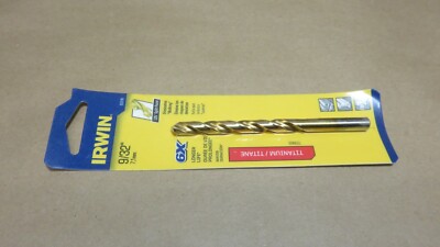 Irwin Cobalt 9/32'' Drill Bit 6x Longer Life Turbomax/Titane 63918 Lot of 2