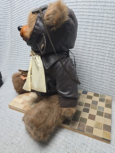 Vintage Robert Raikes Bears 12” Ace Wood Face Limited Edition - Picture 5 of 11