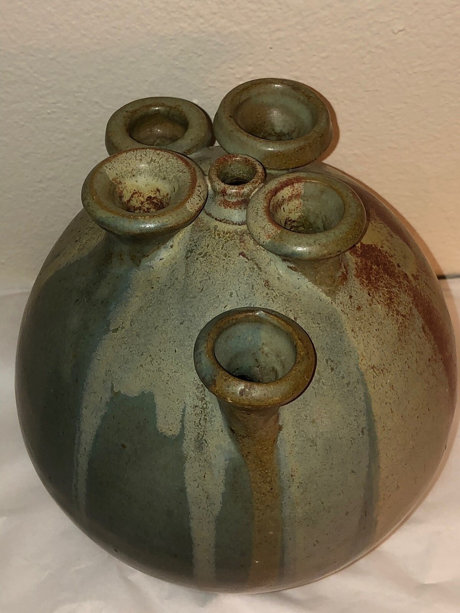 工芸品 Vintage vase from artec Vintage Ars Deruta Italy Artisanal Ceramic Vase