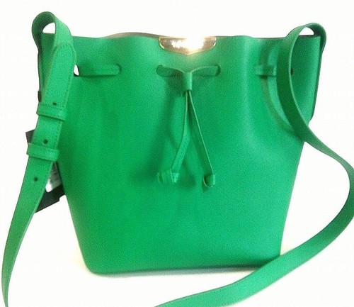 Borsa Twin Set Secchiello Eco Pelle Saffiano Verde Grass Pochette Interna |  eBay