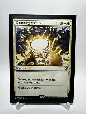 MTG Damning Verdict Commander: Streets of New Capenna 015/093 Regular Rare