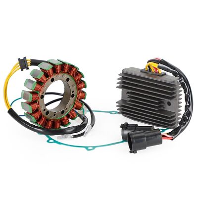 Magneto Stator+Voltage Rectifier+Gasket For Kawasaki Ninja ZX9R ZX-9R 2000-03,
