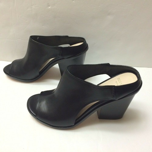 Stivaletti Cole Haan donna taglia US 6 neri in pelle punta aperta slide mule tacco alto - Foto 5 di 8