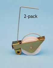 2-pack 1-1/4” Nylon Wheel Spring Tension Rollers - Screen door ~ Prime-Line B515